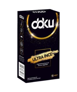 Doku Kayganlaştırıcı Prezervatif Ultra Ince 12 Adet Tek Kutu