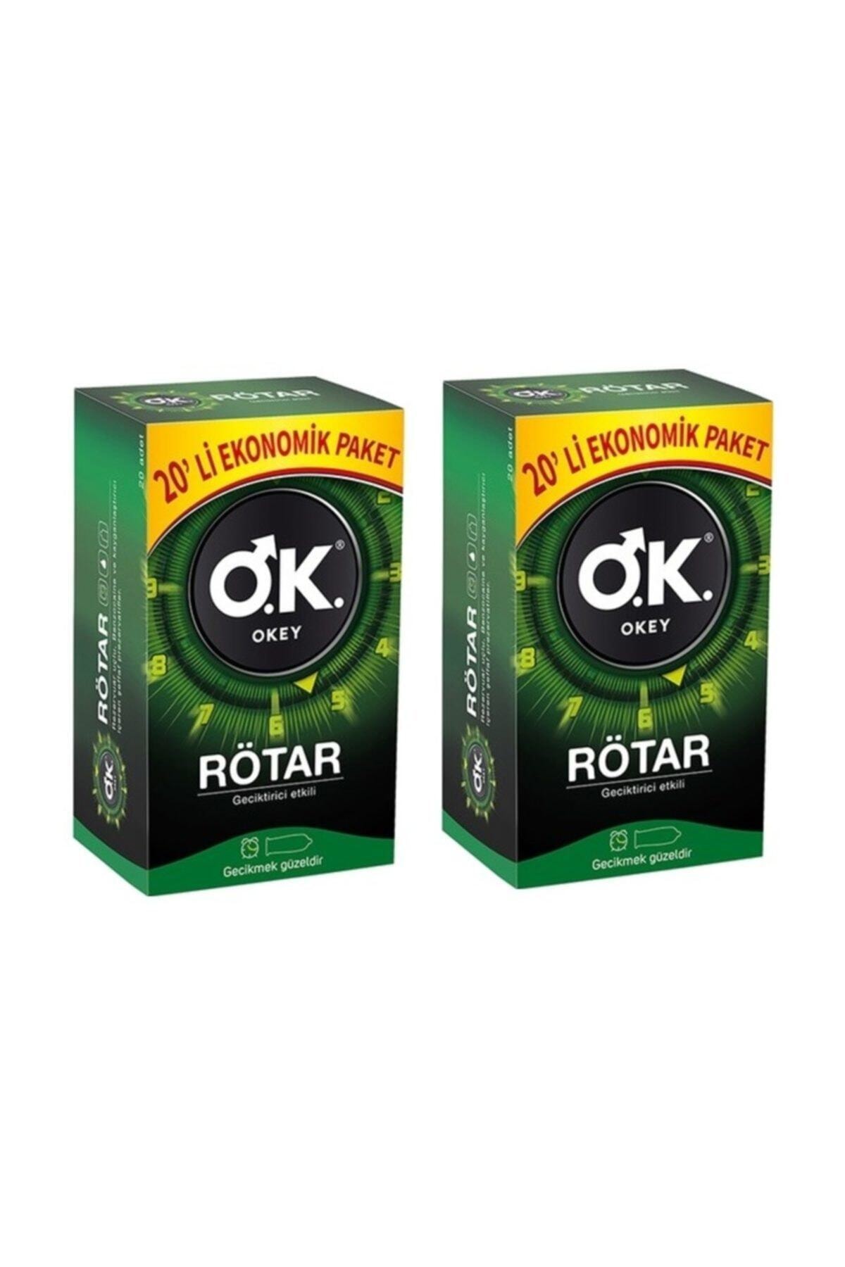 Okey Rötar Prezervatif 20'li Ekonomik Paket 2 Adet