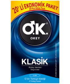 Okey Klasik 40'lı Prezervatif & Çilek Kayganlaştırıcı Jel 100 ml - Görsel 3