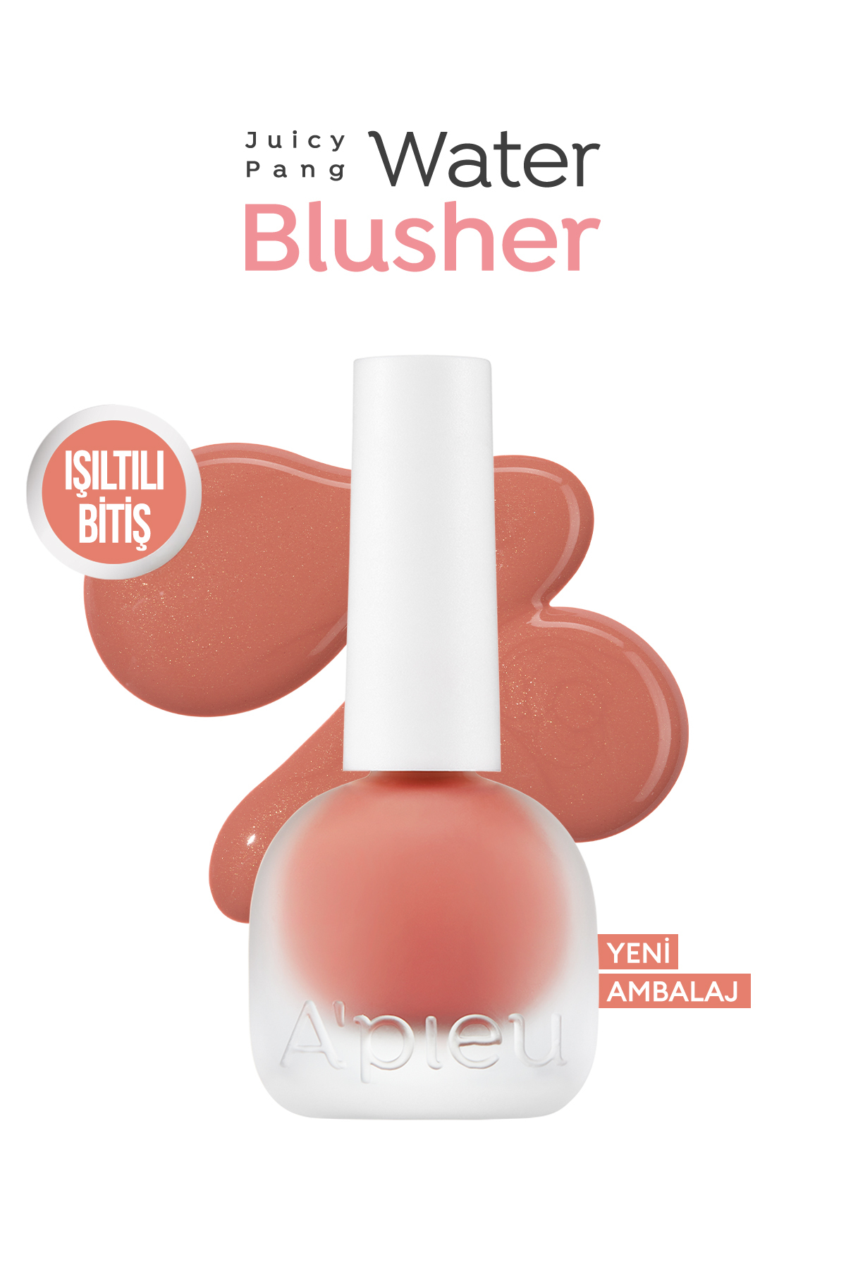 Missha Meyve Özlü, Nemli ve Parlak Bitişli, Doğal Görünümlü Likit Allık APIEU Juicy-Pang Water Blusher BE01