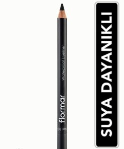 Flormar Mat Bitişli Suya Dayanıklı Göz Kalemi (SİYAH) - Waterproof Eyeliner - 101 Black Ice - 8690604109012