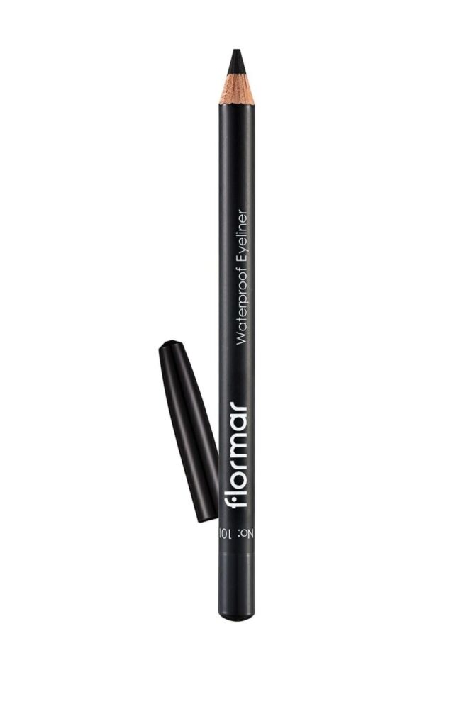 Flormar Mat Bitişli Suya Dayanıklı Göz Kalemi (SİYAH) - Waterproof Eyeliner - 101 Black Ice - 8690604109012 - Görsel 2
