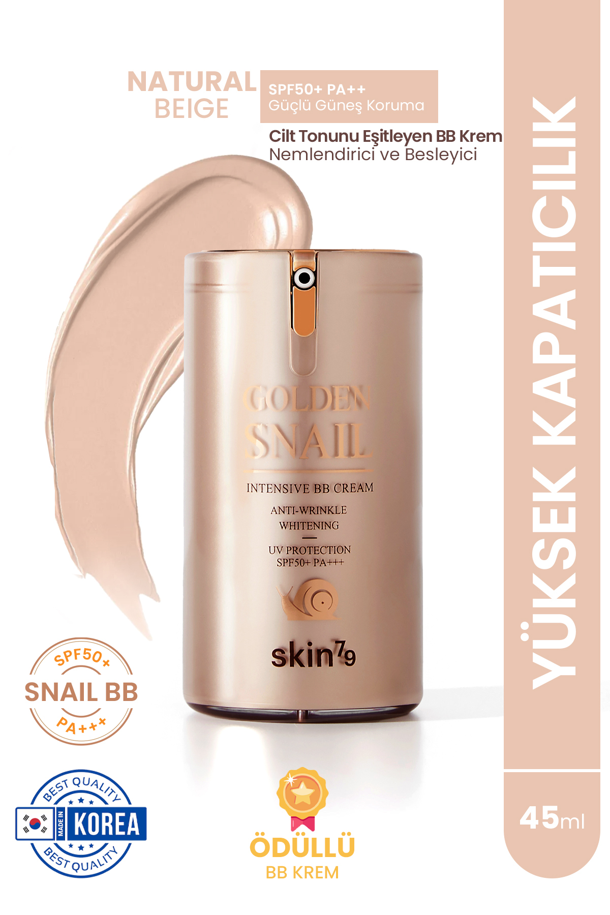 Skin79 Golden Snail Intensive Bb Spf Pa Nemlendirici Ve Besleyici Cilt Tonunu Eşitleyen Bb Krem-45gr