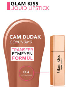 Flormar Glam Kiss Yüksek Pigmentli & Nemlendirici Cam Dudak Görünümlü Parlak Bitişli Ruj - Görsel 3