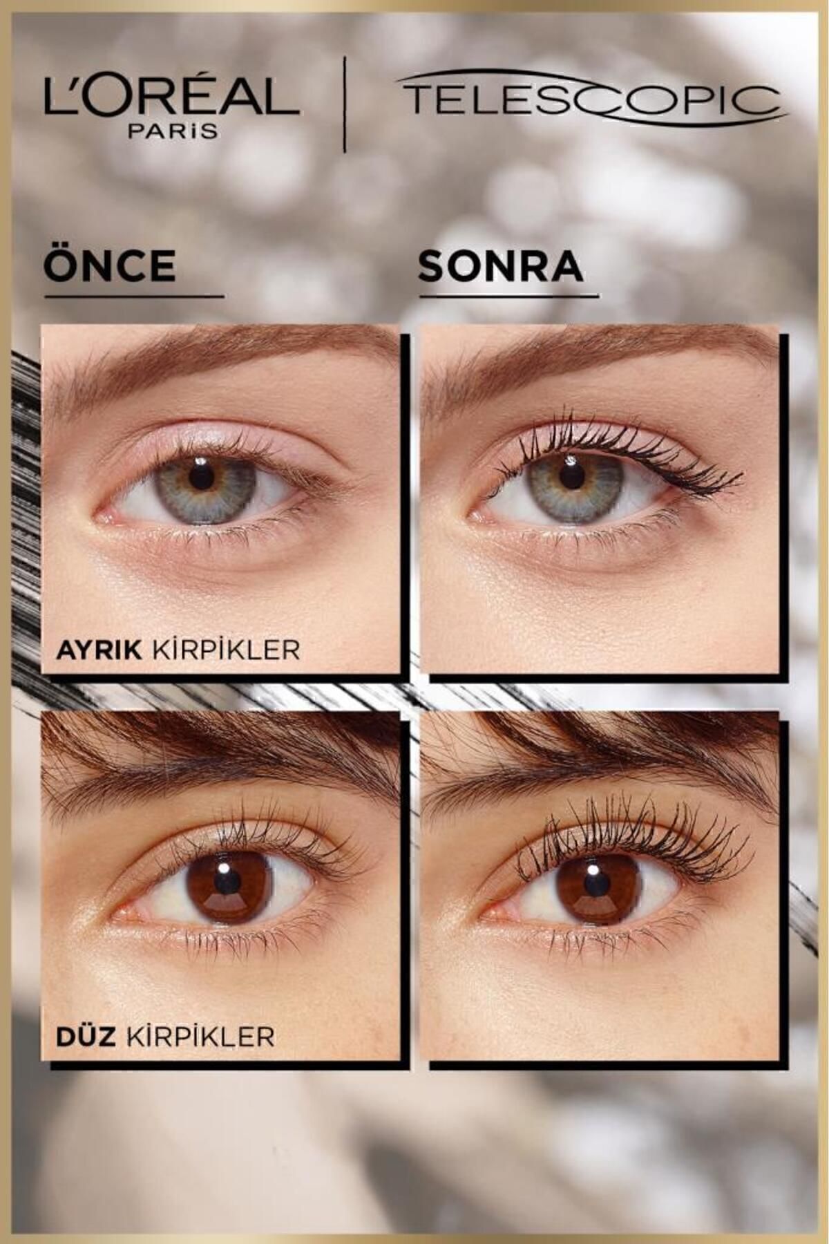 L'Oreal Paris Telescopic Siyah Maskara 2'li Set - Görsel 3