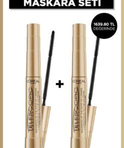 L'Oreal Paris Telescopic Siyah Maskara 2'li Set