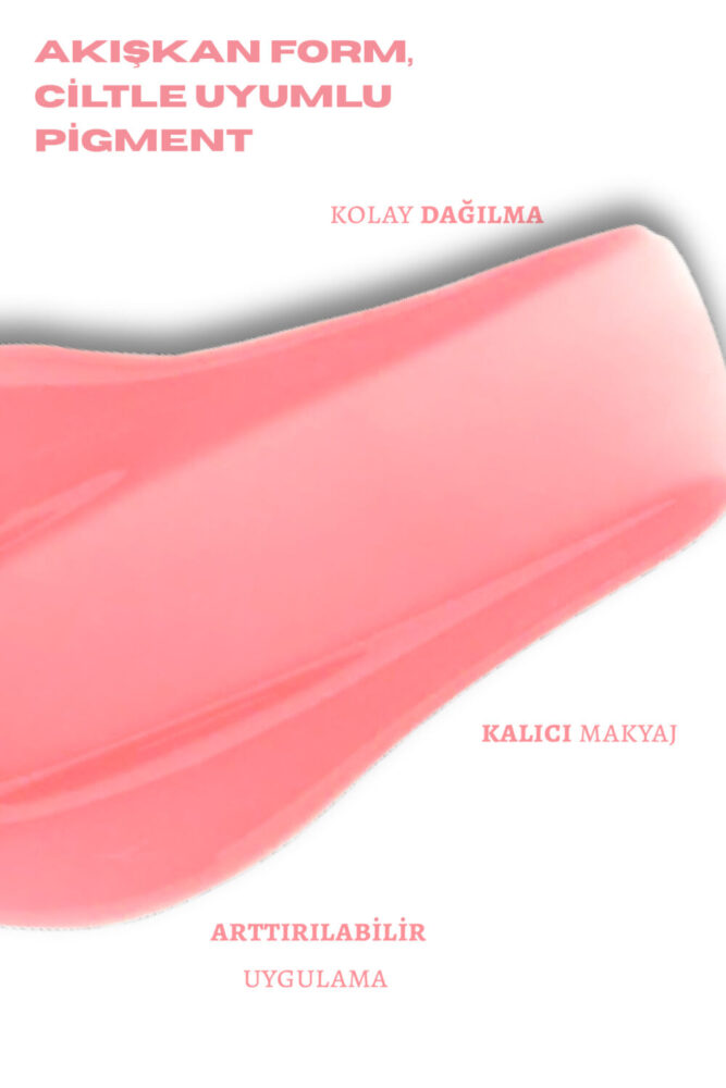h.OLA Likit Allık | LIQUID BLUSHER PINK | Kalıcı Yüksek Pigmentli | Pink - Görsel 3