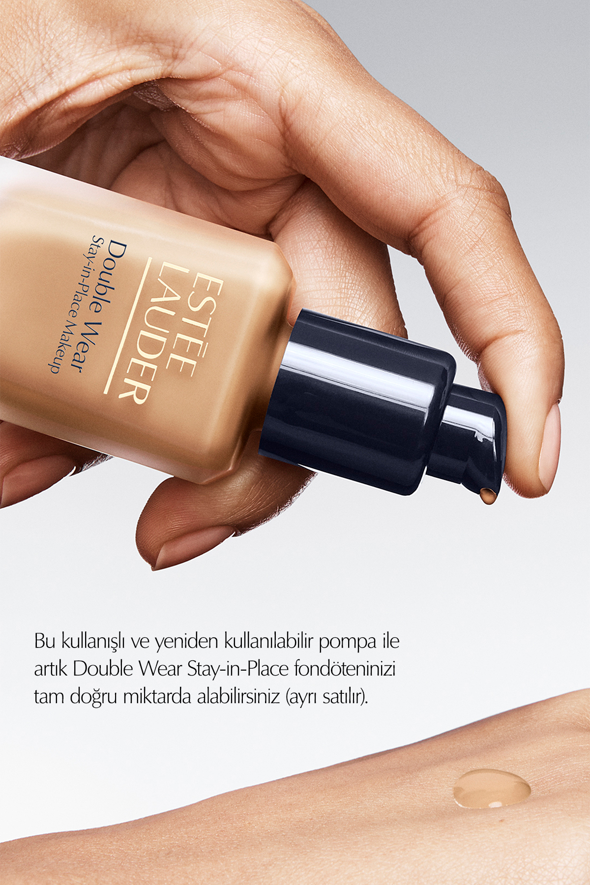 Estee Lauder Double Wear Fondöten Pompası - Orijinal Boy 30ml Fondötenle Uyumlu Pompa - Görsel 3