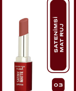 Golden Rose Mood Satiny Matte Lipstick No: 03 Nude Rose - Nemlendirici Mat Ruj