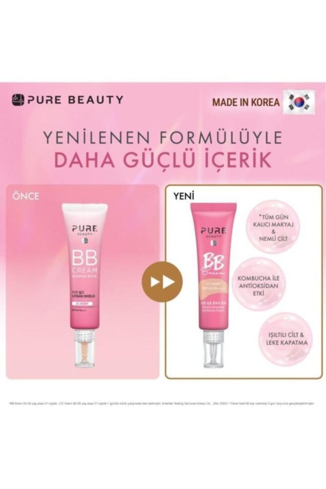 PURE BEAUTY BB Krem SPF50 PA++++ Natural 30 ml - Görsel 2