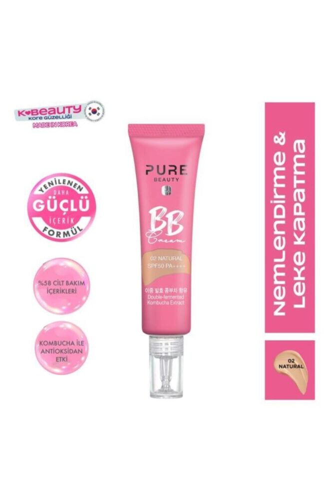 PURE BEAUTY BB Krem SPF50 PA++++ Natural 30 ml