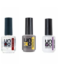 QNAİL PROFESSİONAL Uno Non-Acid Primer Bond 15 Ml Primer+Uno Strong Base Coat 15 ml+Uno Top Coat 15 ml Super Shıne