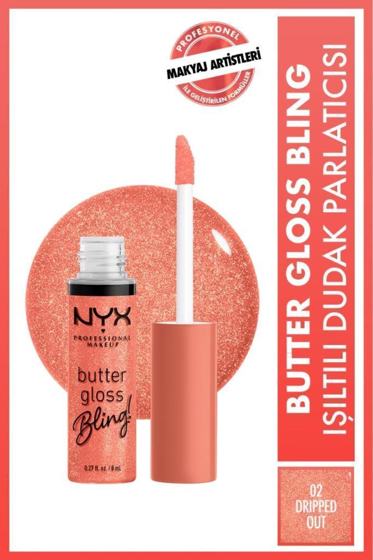 NYX Professional Makeup Butter Gloss Bling Işıltılı Dudak Parlatıcısı - 02 Dripped Out