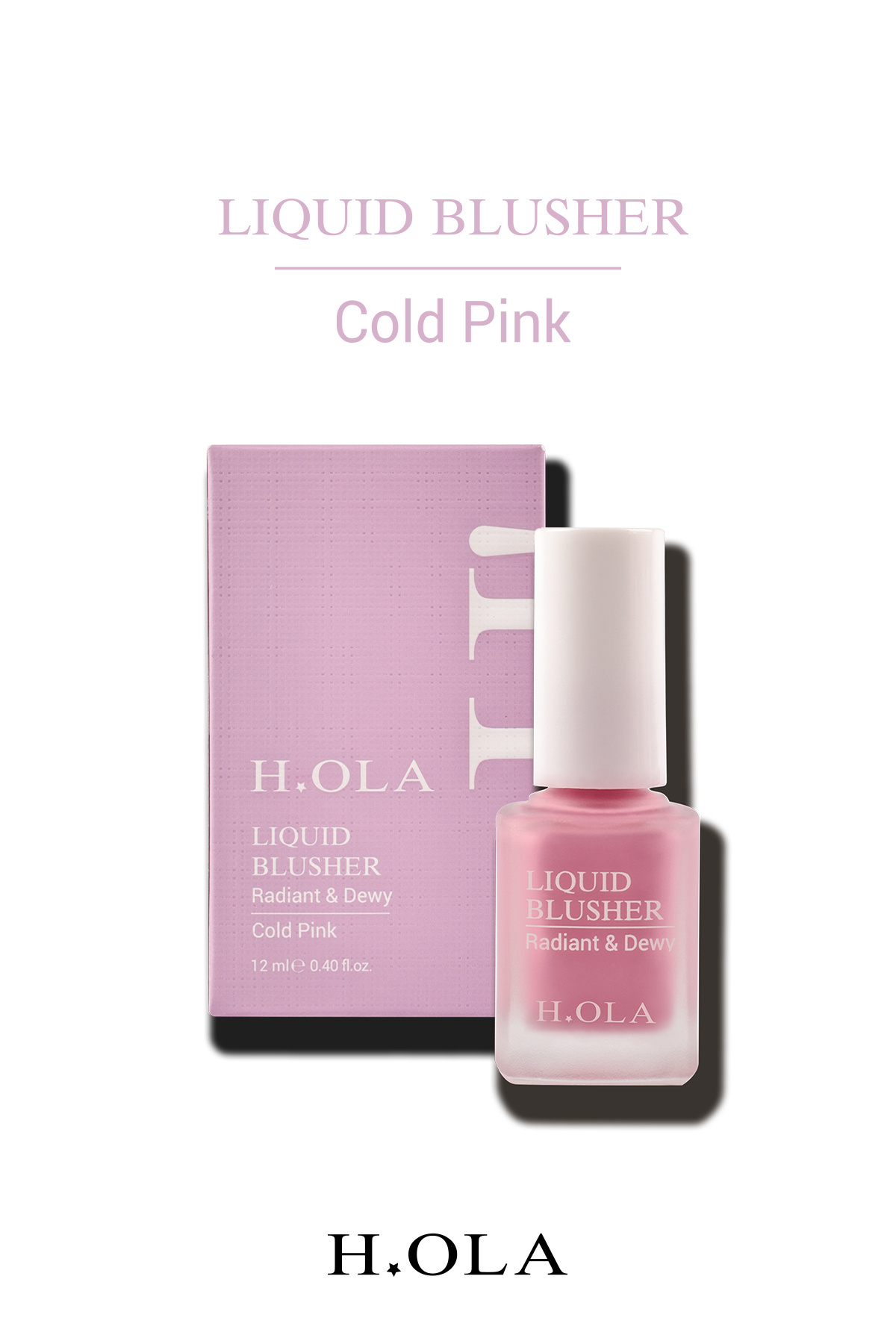 h.OLA Likit Allık | LIQUID BLUSHER COLD PINK | Kalıcı Yüksek Pigmentli | Cold Pink