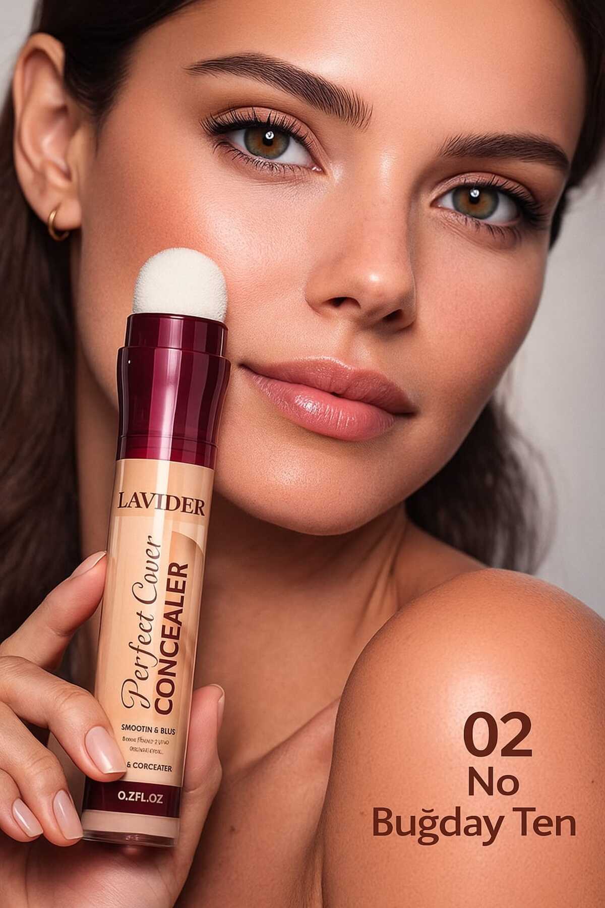 Lavider Yoğun Göz Altı Kapatıcı Concealer Midtone Buğday Ten 02