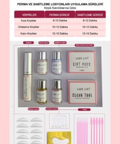 lashlift Kirpik Lifting Seti, Lash Lift, Kaş & Kirpik Perma Seti (Full Set) - Görsel 3
