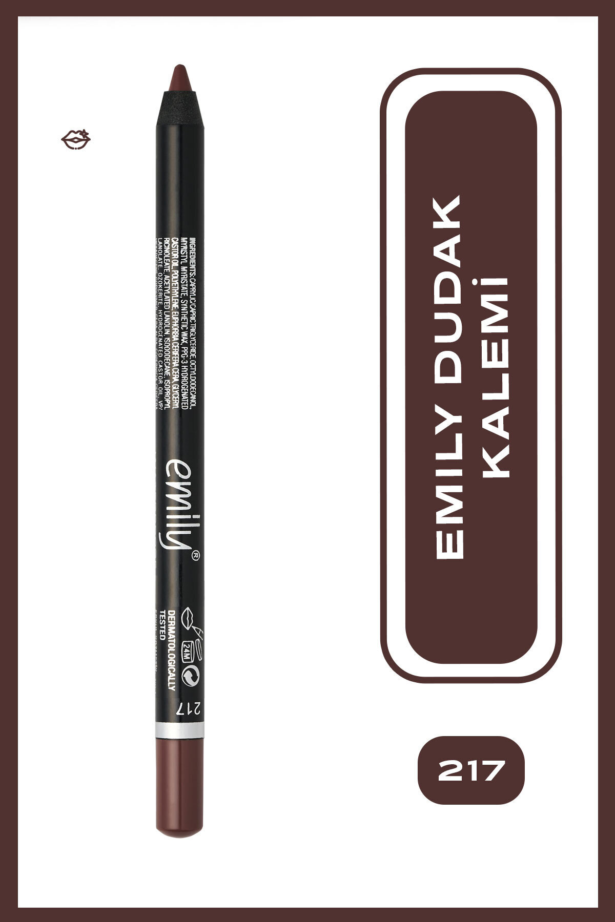 Golden Rose Emily Long Lasting Lip Pencil No: 217 - Uzun Süre Kalıcı Dudak Kalemi