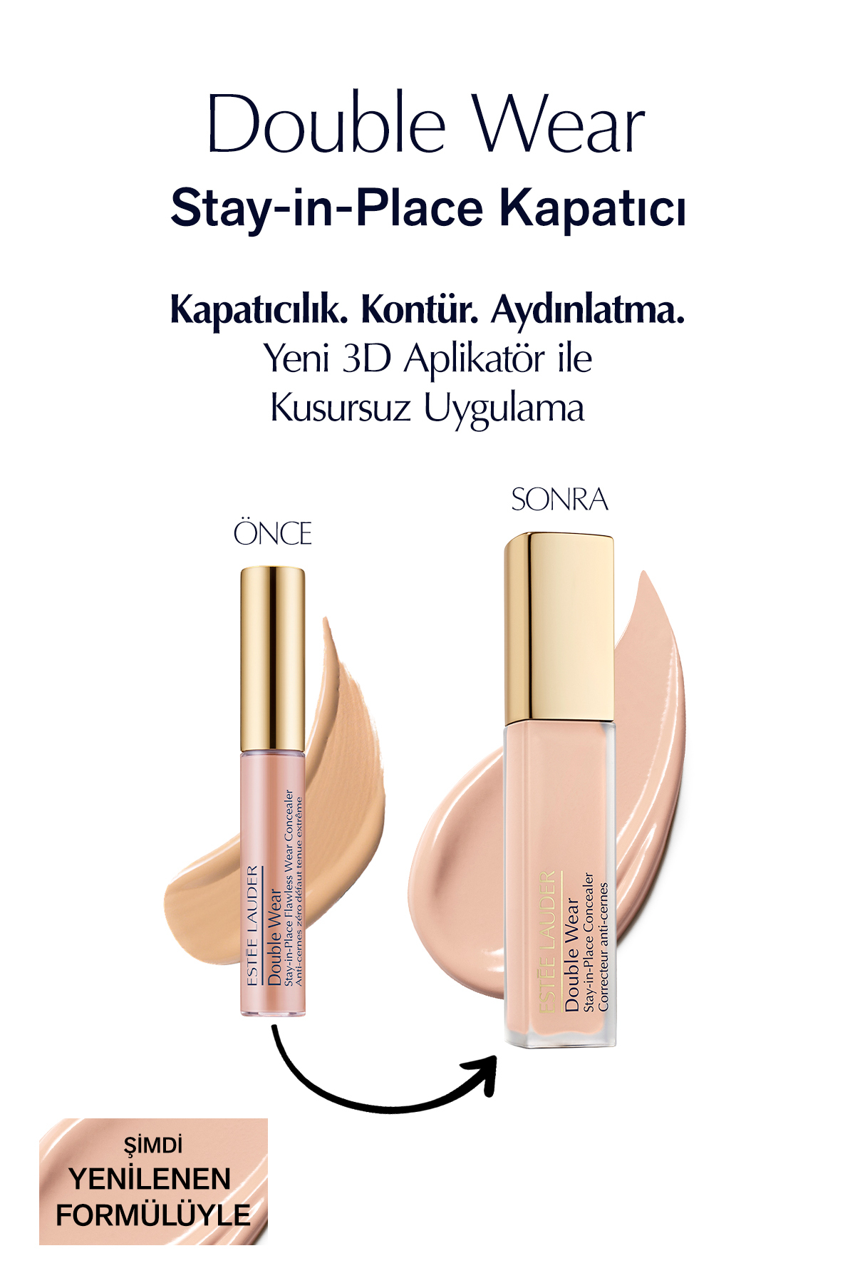 Estee Lauder Kapatıcı - Double Wear Stay-in-place Concealer - Renk: 1n Light (NEUTRAL) 12ml - Görsel 3
