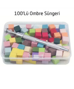 QNAİL PROFESSİONAL Nail Art Ombre Sünger ve Tutucu Kalem Seti