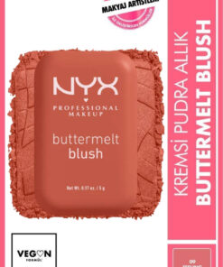 NYX Professional Makeup Buttermelt Blush Kremsi Pembe Pudra Allık - 09 Feelin Butta