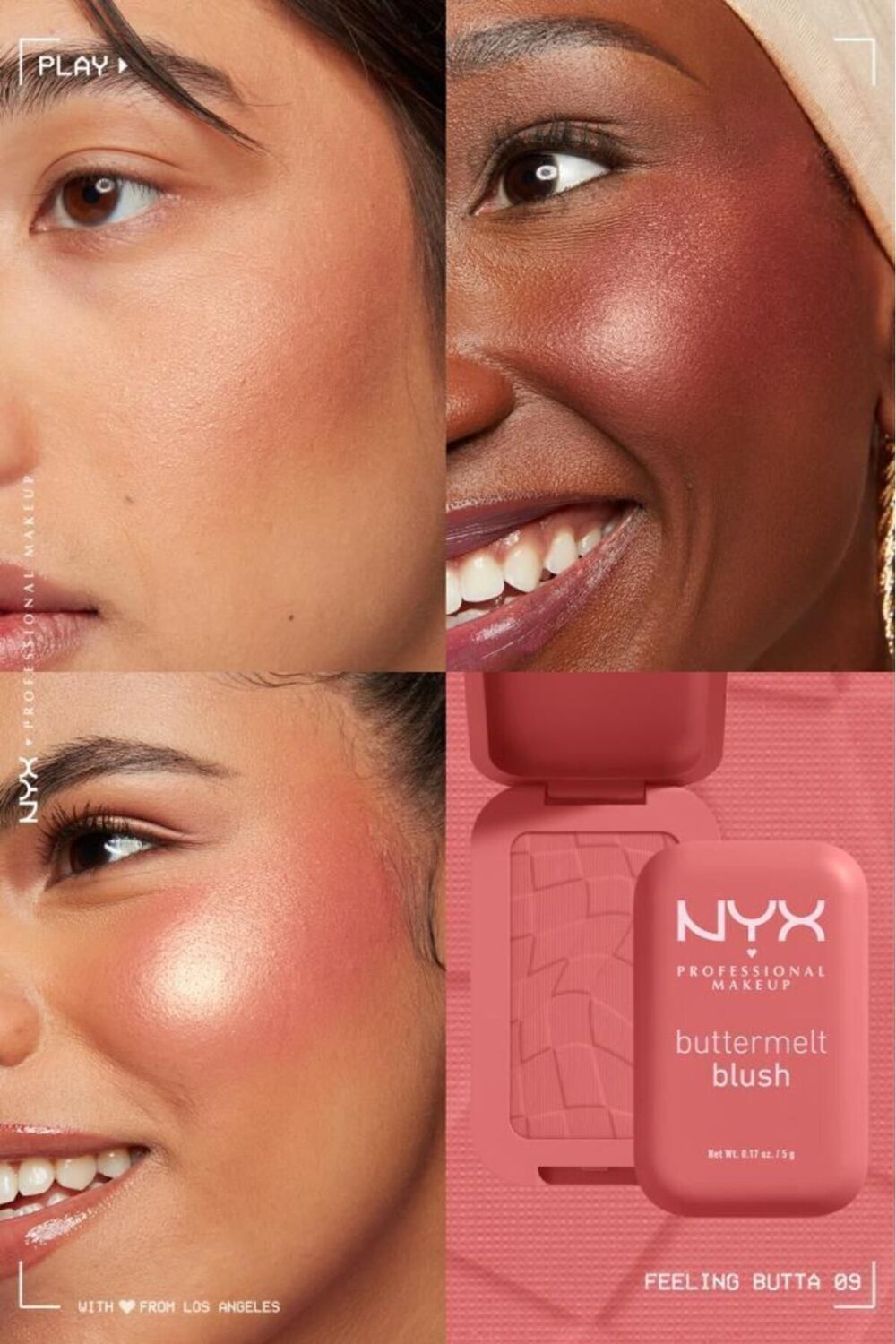 NYX Professional Makeup Buttermelt Blush Kremsi Pembe Pudra Allık - 09 Feelin Butta - Görsel 3
