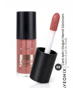 AVEONIX 3 in 1 Glow Tint 03 Çok Amaçlı Likit Yoğun Pigmentli Parlaklık Veren Allık Ruj Göz Farı
