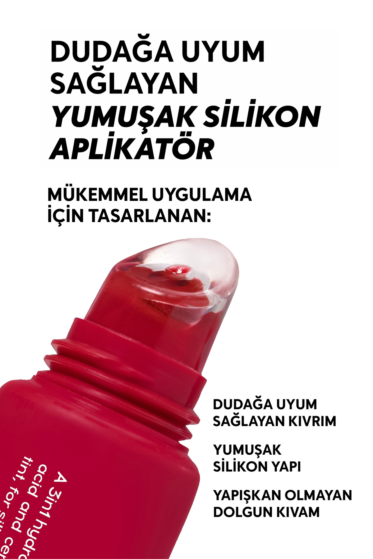 Cream Co. Nemlendirici Parlatıcı 3in1 Lip Balm | Dudak Bakım Strawberry Sorbet Kırmızı Hyaluronik Asit Seramid - Görsel 3