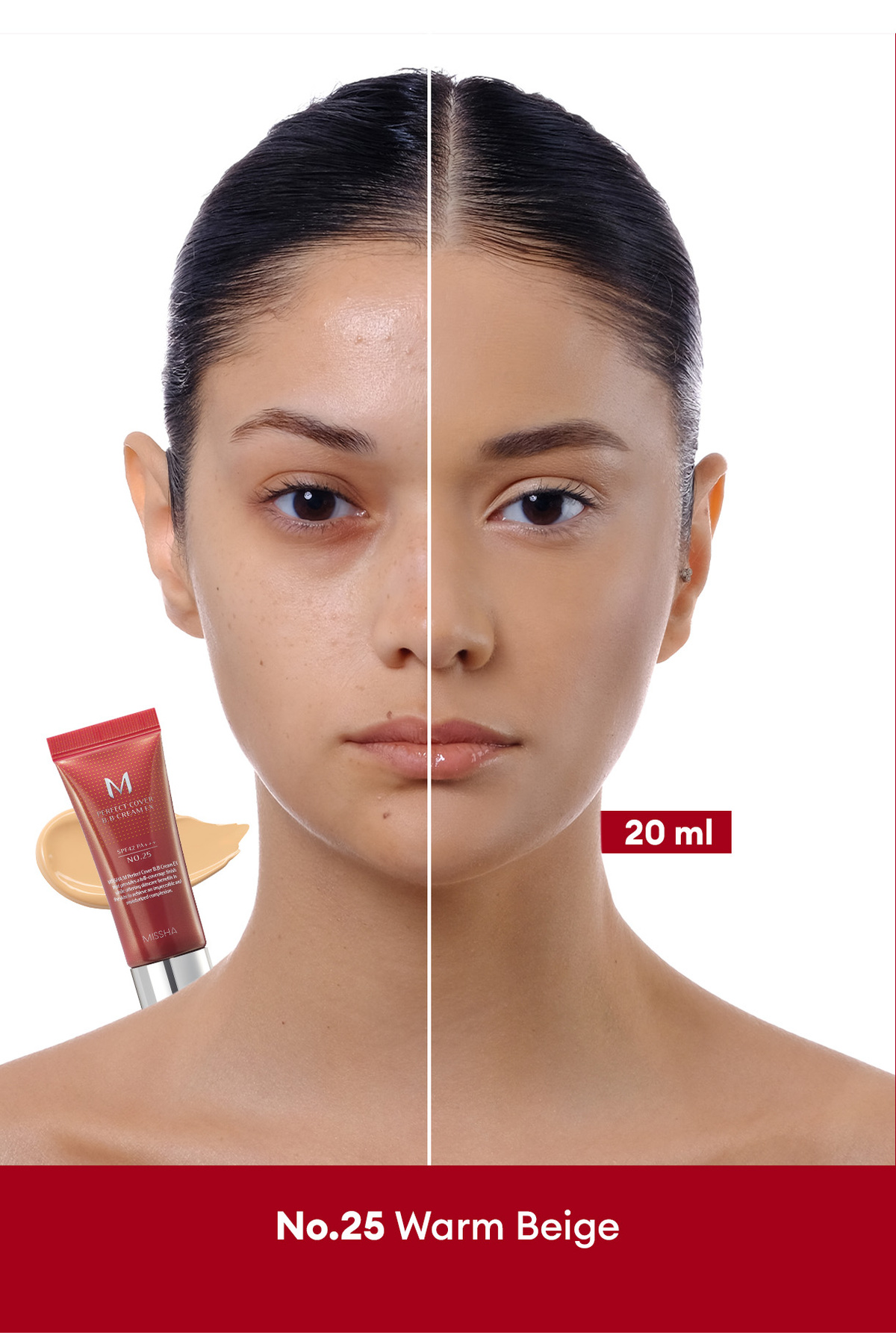 Missha Mükemmel Kapatıcı, Çok Fonksiyonlu BB MISSHA M Perfect Cover BB Cream Ex SPF42PA+++ No.25 20ml