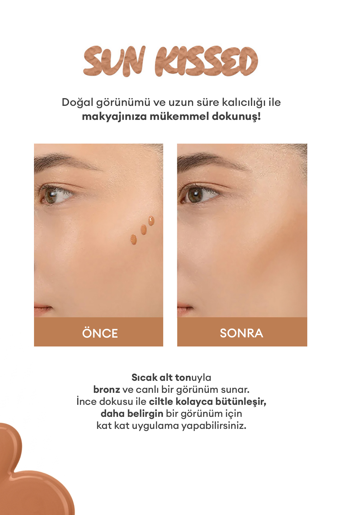 Missha Kolay Uygulanabilen, Kalıcı, Doğal Görünüm Sunan Likit Bronzer Juicy-Pang Water Bronzer (BR01) - Görsel 3