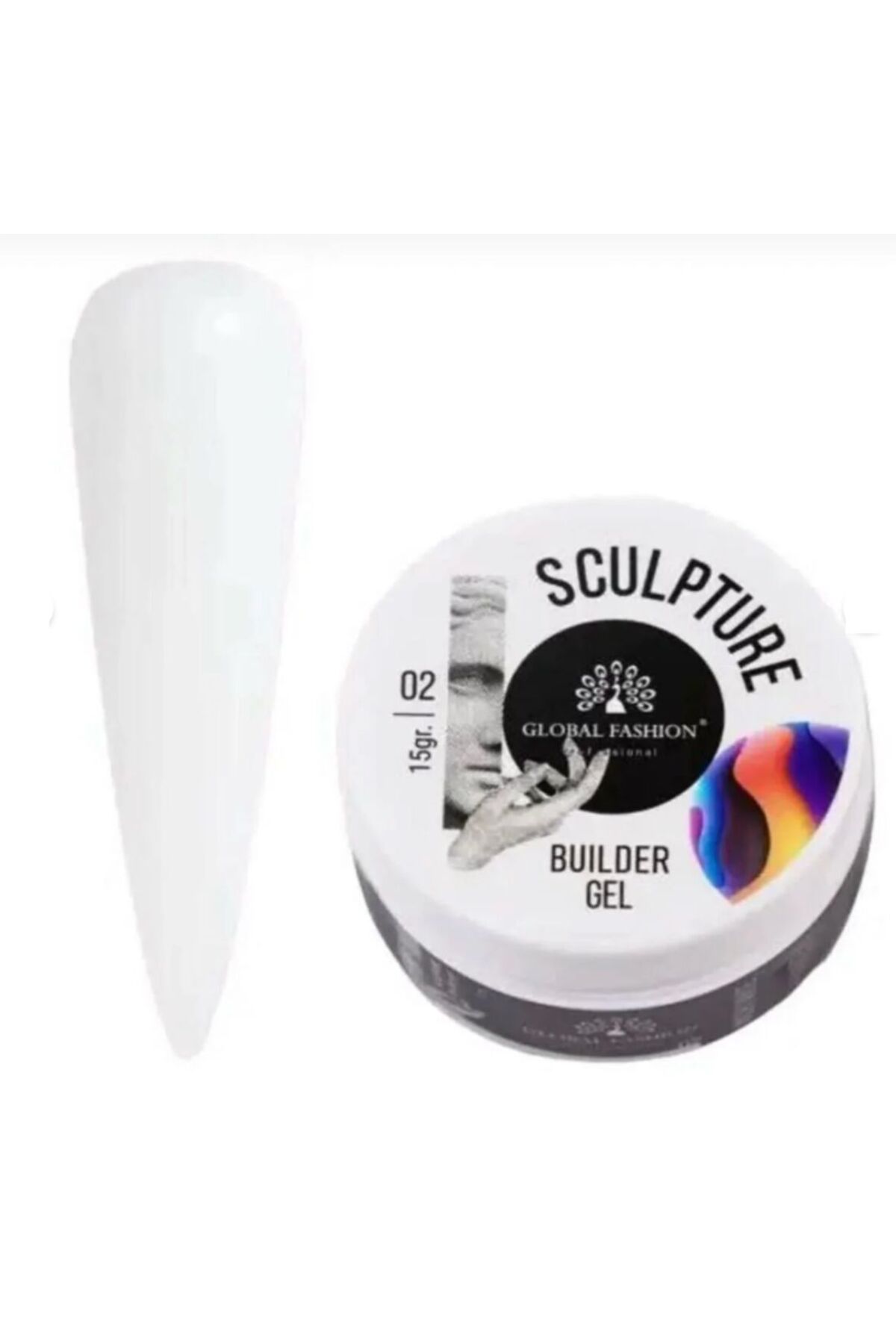 QNAİL PROFESSİONAL Hamur Jel Rakı beyazı Protez Tırnak Hamur Jel-global Fashion Hamur Jel 15 gr