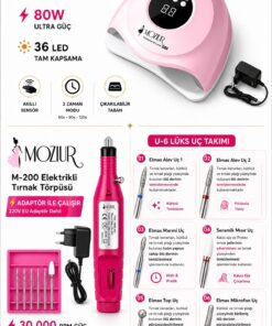 MOZIUR Protez Tırnak & Kalıcı Oje & Nail Art Seti (BUILDER ŞABLON) - Görsel 3