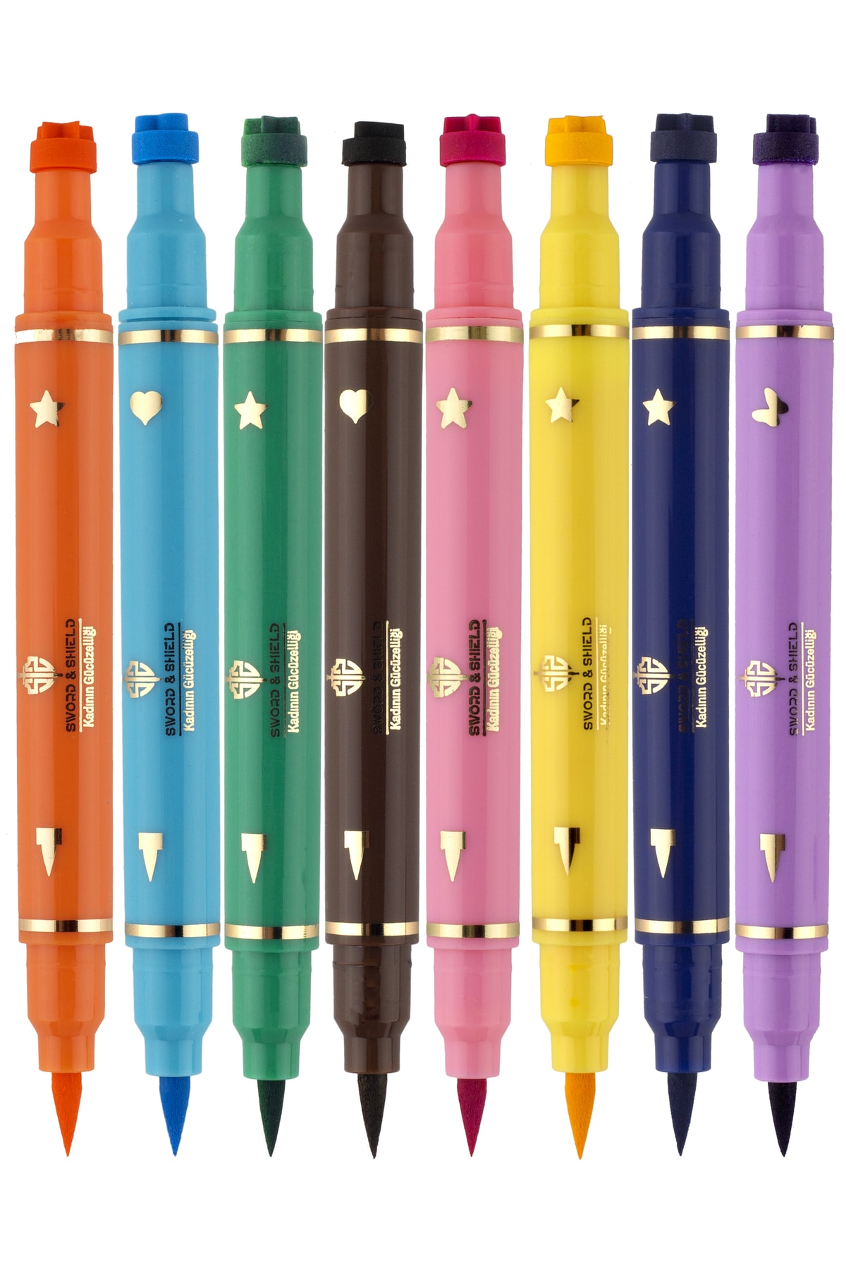 Sword & Shield S&s 8 Renkli Çift Taraflı Neon Pen Eyeliner Seti - Görsel 3