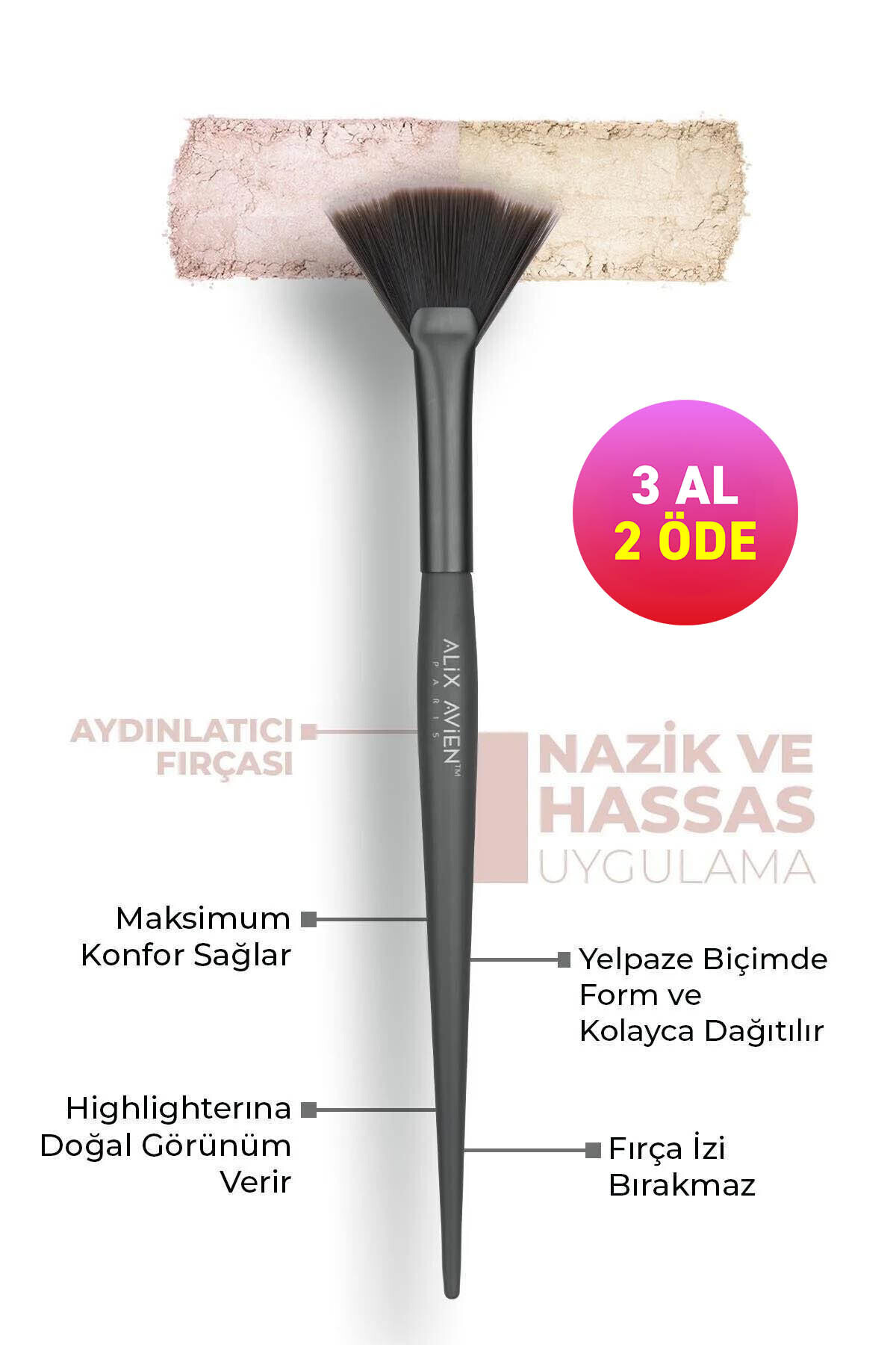Alix Avien Aydınlatıcı Fırçası - Fan Brush