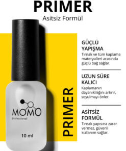 MOMO professional Primer Kalıcı oje ve Protez Tırnak için, Asitsiz, 10 ml