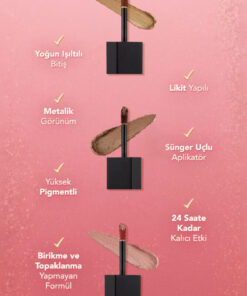 Alternative view of Flormar Metalik Likit Göz Farı (ALTIN) - Shimmer & Shine Liquid Shadow - 001 Cashmere Gold - 8682536002592