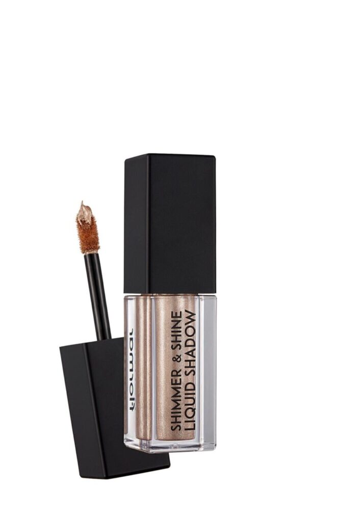 Flormar Metalik Likit Göz Farı (ALTIN) - Shimmer & Shine Liquid Shadow - 001 Cashmere Gold - 8682536002592 - Görsel 3