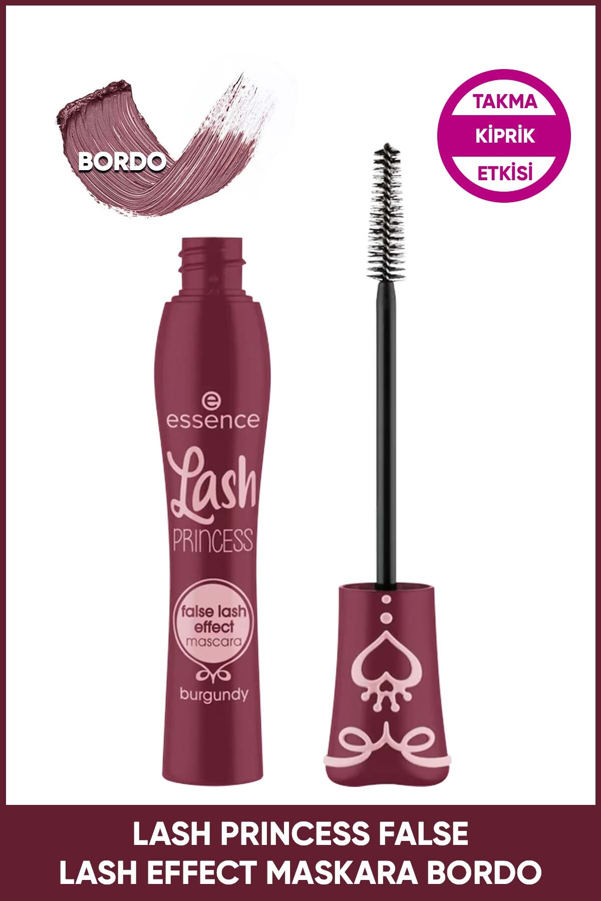 Essence Lash Princess False Takma Kirpik Etkili Bordo Maskara