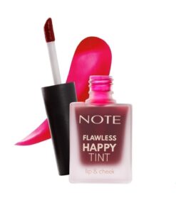 Alternative view of Note Cosmetics Flawless Happy Tint Lip & Cheek Dudak Ve Yanak Renklendirici Likit Allık - 02 Wild Cherry - Mor