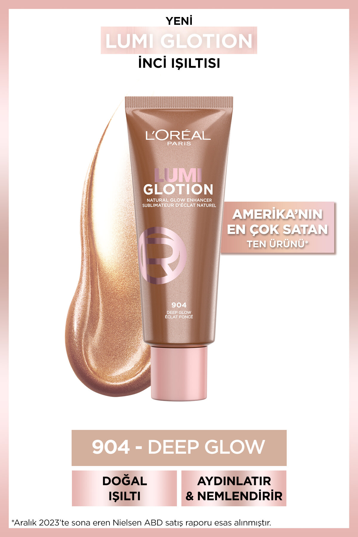 L'Oreal Paris L'Oréal Paris Glotion All-In-One Doğal Işıltı 904 - Deep Glow