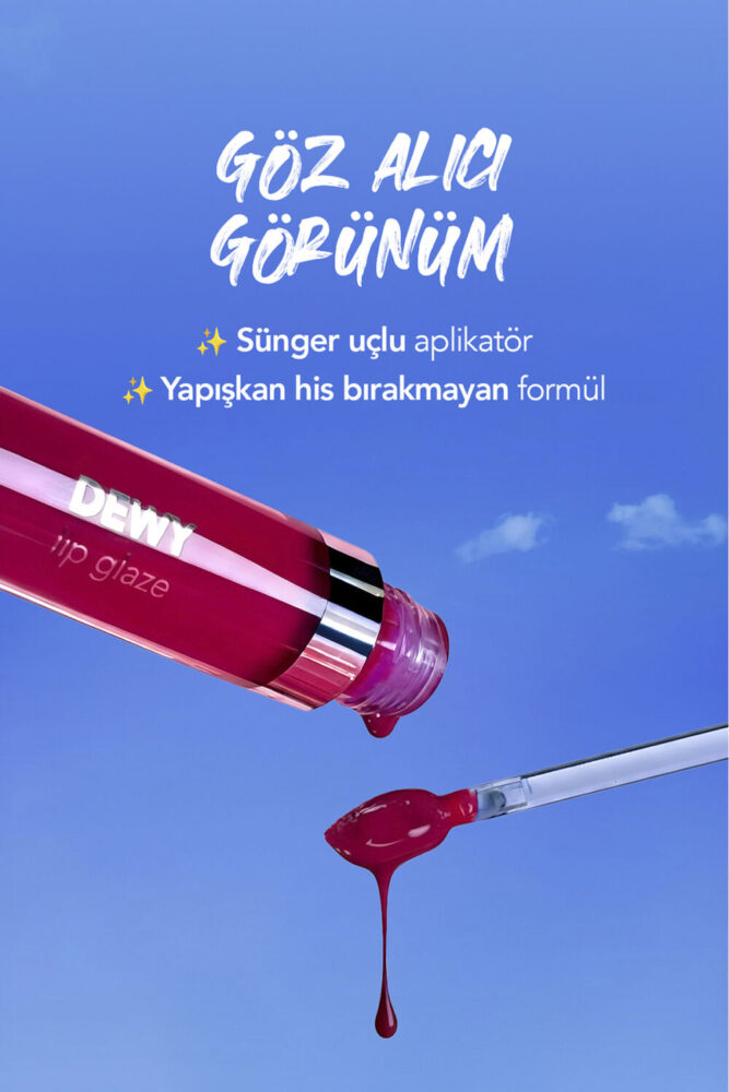 Flormar Besleyici Dudak Parlatıcısı - Dewy Lip Glaze - 021 Shine Today-8682536069380 - Görsel 3