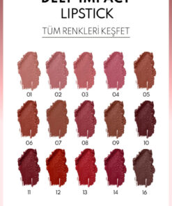 Note Cosmetics Deep Impact Lipstick Kremsi Dokulu Yarı Parlak Ruj 07 Warm Chocolatte - Kahverengi - Görsel 3