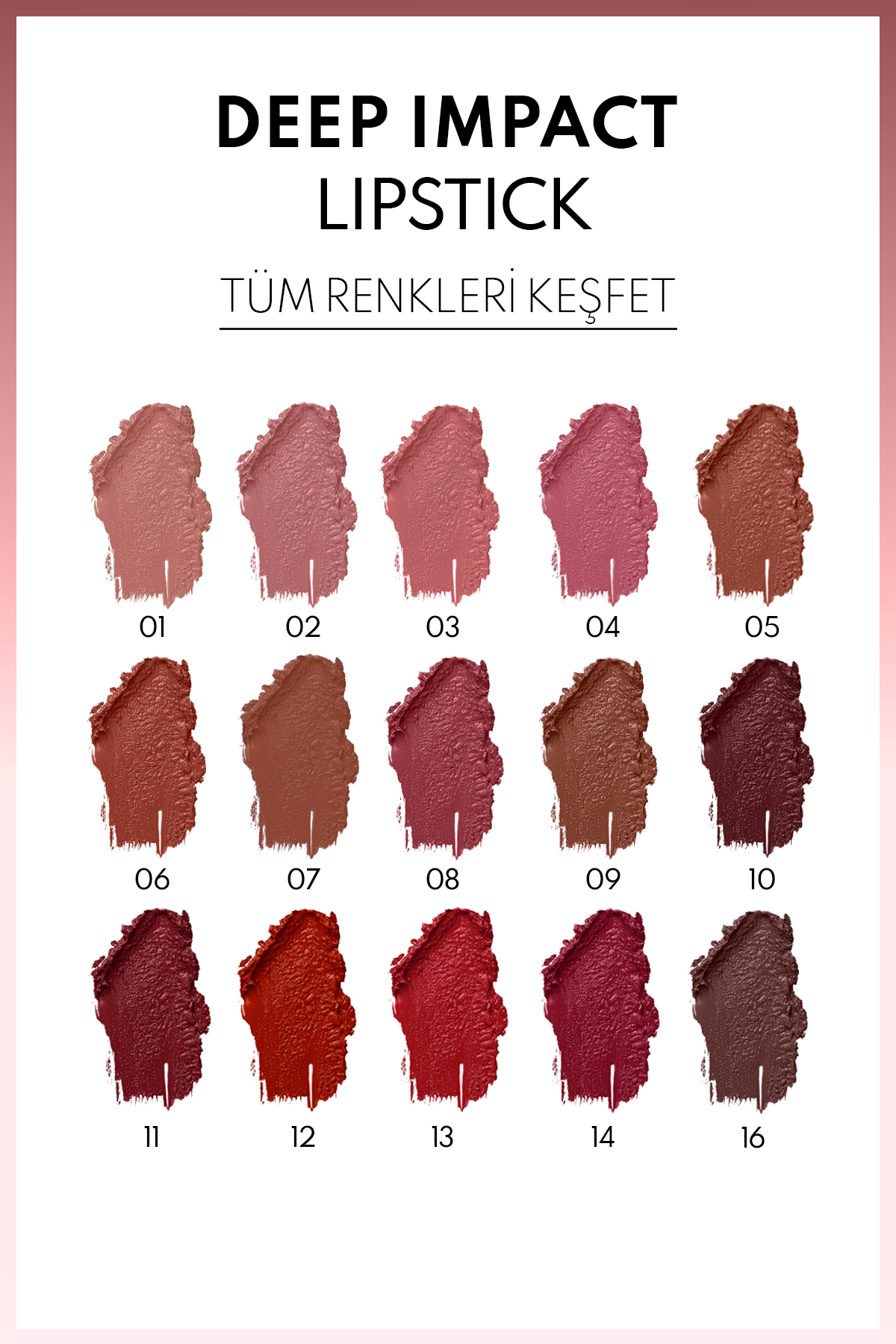 Note Cosmetics Deep Impact Lipstick Kremsi Dokulu Yarı Parlak Ruj 07 Warm Chocolatte - Kahverengi - Görsel 3