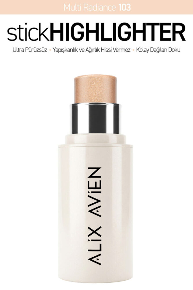 Alix Avien Parlak Işıltılı Nemlendirici Krem Stick Aydınlatıcı - Stick Highlighter 103 Multi Radiance