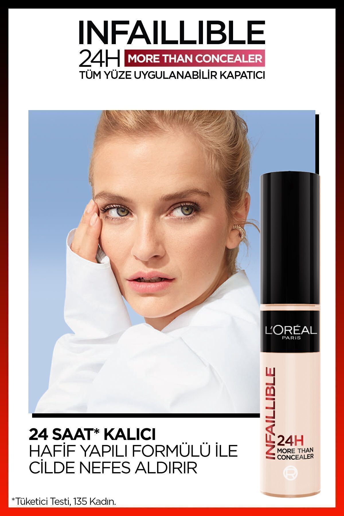 L'Oreal Paris Infailliable 322 Tüm Yüze Uygulanabilir Kapatıcı & Prime Lab Mini Primer - Görsel 3