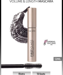 Note Cosmetics First Class Hacim ve Uzatma Etkili Maskara - Siyah