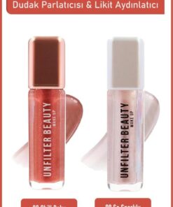 Unfilter Beauty Lipgloss 08 Chill Baby+Likit Aydınlatıcı 09 So Sparkly