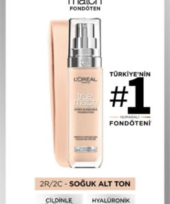 L'Oreal Paris True Match Bakım Yapan Fondöten - 2C Soğuk Alt Ton