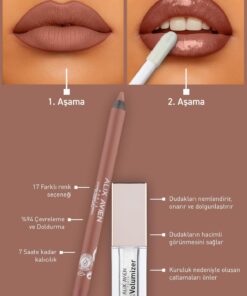 Alix Avien Suya Dayanıklı Uzun Süre Kalıcı Yumuşak Dudak Kalemi - Staying Power Lip Pencil 51 Pinky Beige - Görsel 3