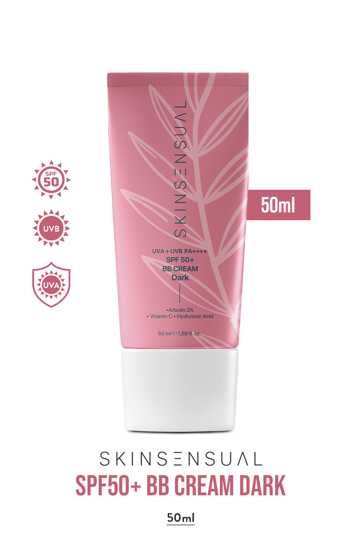 Skin Sensual BB Krem Dark 50ml| 50 Spf Uva/Uvb Pa++++ | Leke Oluşumunu Önlemeye Yardımcı, Aydınlık ve Canlılık