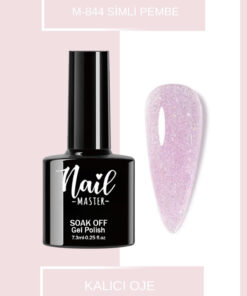 Nail Master M844 Kalıcı Oje 7,3ml Simli Pembe